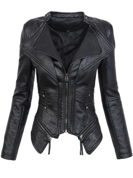 motorcy 2019 coat women winter autumn black fashion motorcycle jacket outerwear faux leather pu jacket gothic faux leather c
motorcy 2019 coat women winter autumn black fashion motorcycle jacket outerwear faux leather pu jacket gothic faux leather c