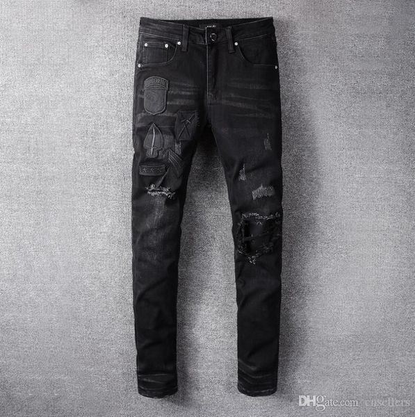 amiri jeans designer mens jeans hole slim feet patch tide brand amir brand jeans mens clothing gtd, Blue
amiri jeans designer mens jeans hole slim feet patch tide brand amir brand jeans mens clothing gtd, Blue