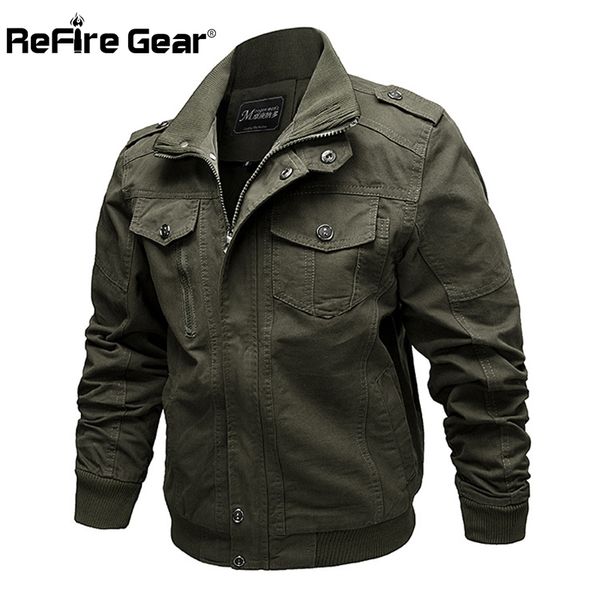 refire gear spring pilot jacket men cargo tactical bomber jacket male casual zipper flight cotton coat, Black;brown
refire gear spring pilot jacket men cargo tactical bomber jacket male casual zipper flight cotton coat, Black;brown
