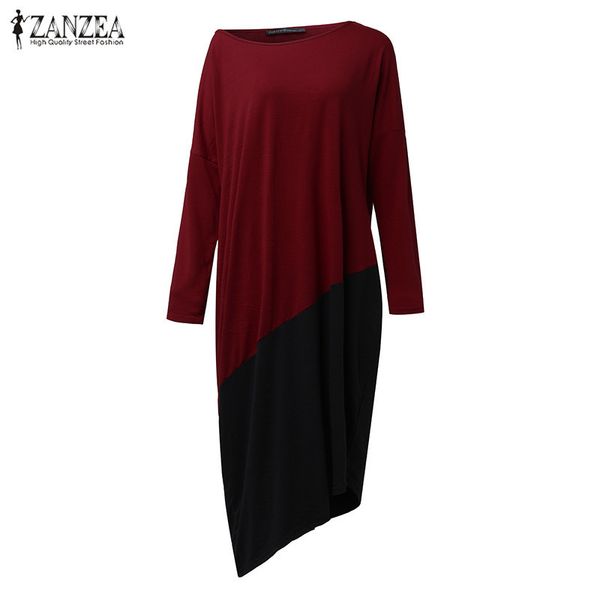 zanzea women patchwork dress 2019 vintage patchwork color asymmetrical hem vestidos ladies casual loose beach party sundress 5xl, Black;gray
zanzea women patchwork dress 2019 vintage patchwork color asymmetrical hem vestidos ladies casual loose beach party sundress 5xl, Black;gray