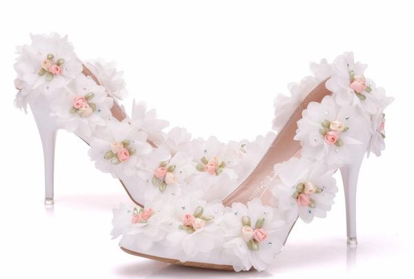 women's shoes in spring and autumn high fine heel pointed end flower @qwer384, Black
women's shoes in spring and autumn high fine heel pointed end flower @qwer384, Black