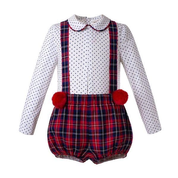 pettigirl fashion christmas boys clothing set long sleeves blue dot white shirt+red grid shorts with suspender kids outfits fall boy clothes
pettigirl fashion christmas boys clothing set long sleeves blue dot white shirt+red grid shorts with suspender kids outfits fall boy clothes