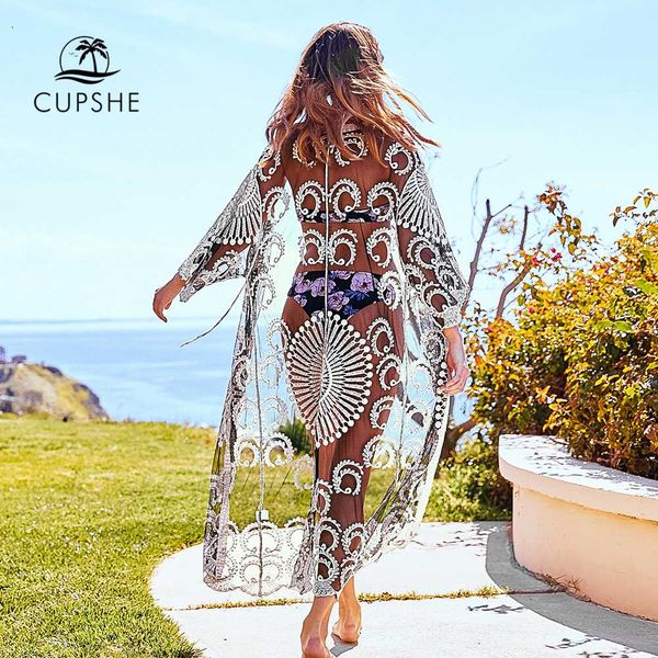 cupshe black crochet lace cover up 2019 women solid long sleeveless beach wearing clothing, Blue;gray
cupshe black crochet lace cover up 2019 women solid long sleeveless beach wearing clothing, Blue;gray