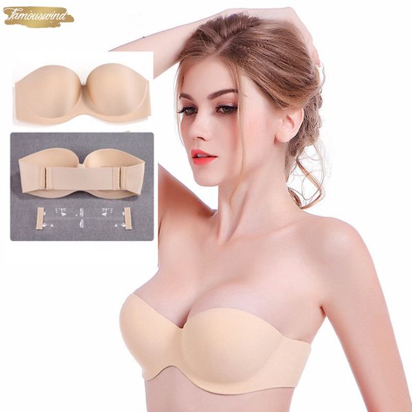 strapless bras seamless invisible bra 1 2 cup push up soft women ladies wedding party dress underwear, Red;black 
strapless bras seamless invisible bra 1 2 cup push up soft women ladies wedding party dress underwear, Red;black