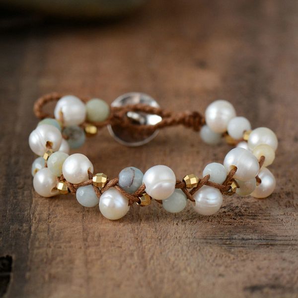 pearl bracelet unique freshwater pearl wrap bracelets wholesale handmade bohemia friendship bracelet factory direct jewelry, Golden;silver
pearl bracelet unique freshwater pearl wrap bracelets wholesale handmade bohemia friendship bracelet factory direct jewelry, Golden;silver