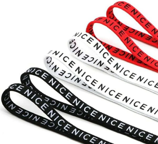 new letter font 8mm double sides printed black white laces ow signed off flat shoes lacet joint shoelace, White;pink
new letter font 8mm double sides printed black white laces ow signed off flat shoes lacet joint shoelace, White;pink