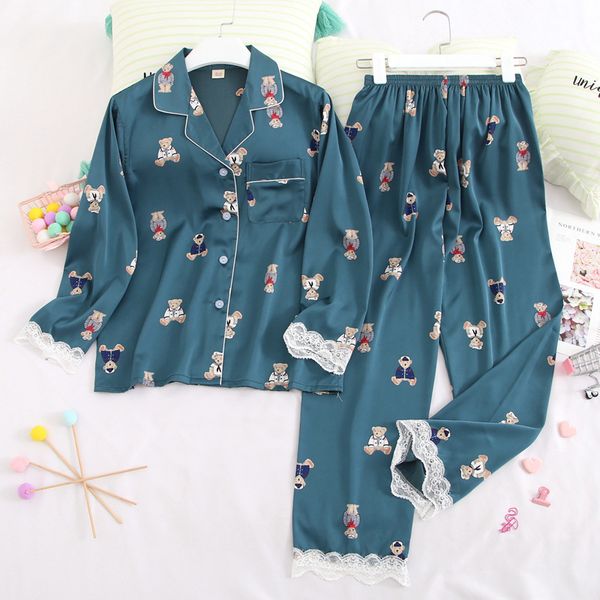 cartoon print long sleeve 2 pcs shirt&pant women stain pajamas set lace 2pcs sleepwear nightwear female pajamas suit sleep set, Black;red
cartoon print long sleeve 2 pcs shirt&pant women stain pajamas set lace 2pcs sleepwear nightwear female pajamas suit sleep set, Black;red