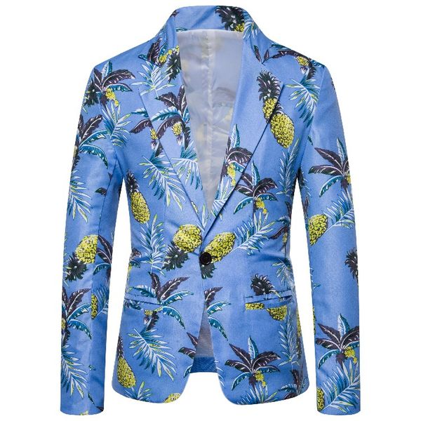 2019 hawaii vacation style pretty flower series characteristics floral printed single-button suit, White;black
2019 hawaii vacation style pretty flower series characteristics floral printed single-button suit, White;black