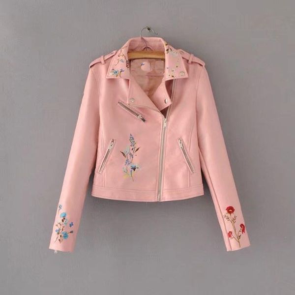 5 colors 2018 women candy color pu leather jacket loose turn down collar rivet zipper faux leather jacket outerwear, Black
5 colors 2018 women candy color pu leather jacket loose turn down collar rivet zipper faux leather jacket outerwear, Black