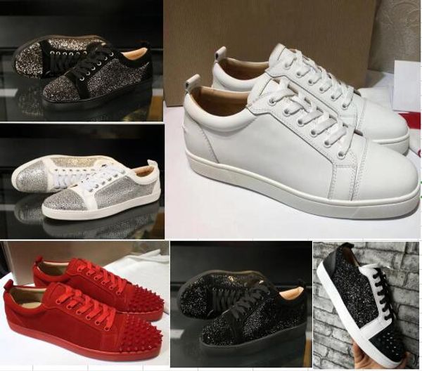 2019 new arrival red bottoms mens women shoes fashion suede with spikes loafers rivets casual dress boots flats luxury sneakers, Black
2019 new arrival red bottoms mens women shoes fashion suede with spikes loafers rivets casual dress boots flats luxury sneakers, Black