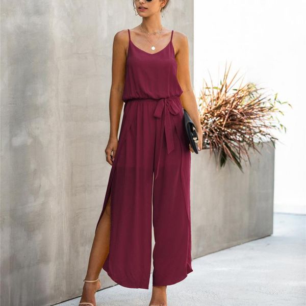 women's jumpsuits & rompers side split wide leg jumpsuit female summer fashion v-neck strap women 2021 casual loose plus size, Black;white
women's jumpsuits & rompers side split wide leg jumpsuit female summer fashion v-neck strap women 2021 casual loose plus size, Black;white