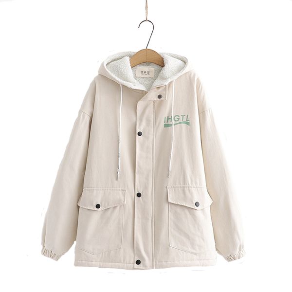 wool women winter casual harajuku preppy style jacket hooded plus velvet wool to keep warm parkas outwear coats, Black
wool women winter casual harajuku preppy style jacket hooded plus velvet wool to keep warm parkas outwear coats, Black