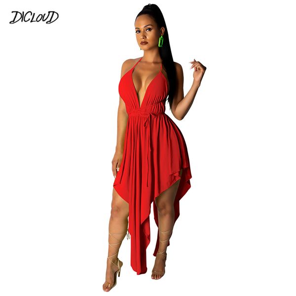 backless dress women lace up tight v neck sleeveless asymmetrical dresses female fashion solid beach summer dress ladies, Black;pink
backless dress women lace up tight v neck sleeveless asymmetrical dresses female fashion solid beach summer dress ladies, Black;pink