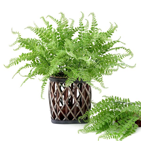 simulation green leaf artificial wall hanging plants bunch bonsai decoration fern grass bushes flower home office decorative
simulation green leaf artificial wall hanging plants bunch bonsai decoration fern grass bushes flower home office decorative