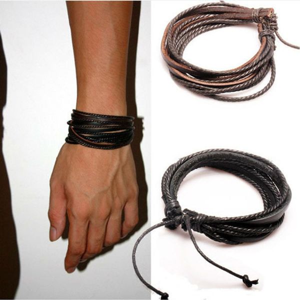 1pc monochrome woven leather bracelet pure hand-painted leather rope bracelets women and men bracelet with braided rope pk043, Golden;silver
1pc monochrome woven leather bracelet pure hand-painted leather rope bracelets women and men bracelet with braided rope pk043, Golden;silver