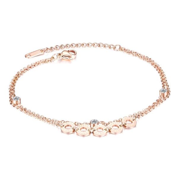 double layer stainless steel anklets for women 2020 fashion rose gold roman numerals summer beach feet accessories jewelry, Red;blue
double layer stainless steel anklets for women 2020 fashion rose gold roman numerals summer beach feet accessories jewelry, Red;blue