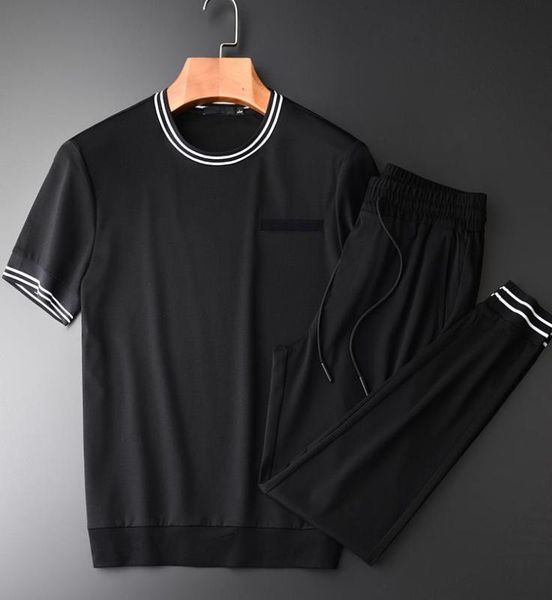 new summer men sets (t-shirts+pants) luxury contrast color rib short sleeve male sets soft comfortable mans with pants, Gray
new summer men sets (t-shirts+pants) luxury contrast color rib short sleeve male sets soft comfortable mans with pants, Gray