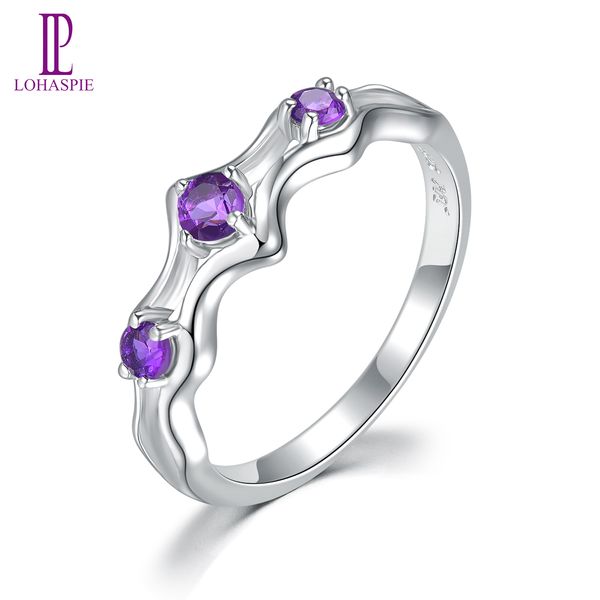engagement ring for women's gift solid 925 sterling silver real natural round amethyst wedding fine fashion girl lady elegant jewelry, Black
engagement ring for women's gift solid 925 sterling silver real natural round amethyst wedding fine fashion girl lady elegant jewelry, Black
