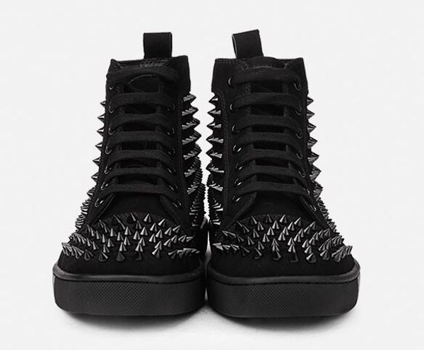 red bottom sneakers for men luxury black suede with spikes fashion casual mens sneakers shoes designer leisure trainers footwear c13
red bottom sneakers for men luxury black suede with spikes fashion casual mens sneakers shoes designer leisure trainers footwear c13