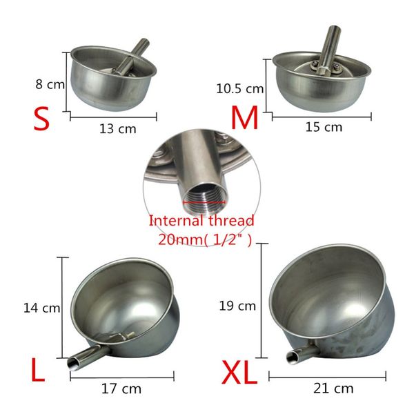 1 pcs 304 stainless steel pig drinking water bowl drinking water tank piglets automatic drinking fountains pig feeder equipment
1 pcs 304 stainless steel pig drinking water bowl drinking water tank piglets automatic drinking fountains pig feeder equipment