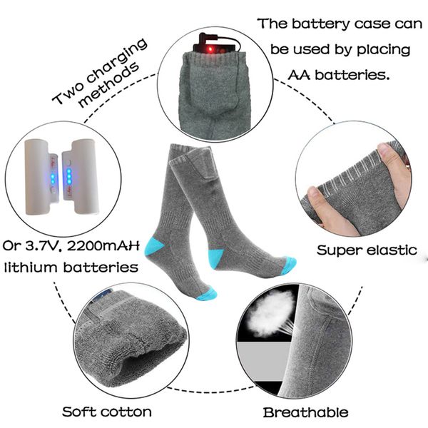wholesale-three modes temperature adjustable winter warm heating socks with rechargeable lithium battery men women sport socks for hiking, Black
wholesale-three modes temperature adjustable winter warm heating socks with rechargeable lithium battery men women sport socks for hiking, Black