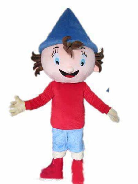 2019 good vision and good ventilation an noddy boy mascot costume for to wear, Red;yellow