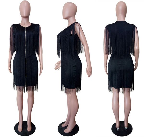fashion womens tassel dress summer sleeveless crew neck womens solid color dress ladies casual dress, White;black
fashion womens tassel dress summer sleeveless crew neck womens solid color dress ladies casual dress, White;black