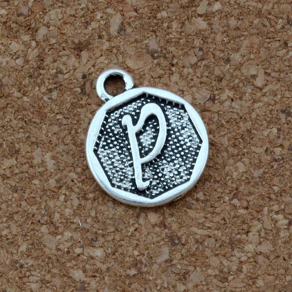 100pcs/lots Antique Silver Double sided Letter " P " Disc Initial alloy Charms Pendants Jewelry DIY 14.8x28.2MM A-411
100pcs/lots Antique Silver Double sided Letter " P " Disc Initial alloy Charms Pendants Jewelry DIY 14.8x28.2MM A-411