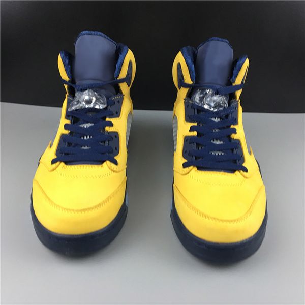 New Best Quality Michigan 5s SP Basketball Shoes Yellow Blue High Athletic Sport Sneakers With Box
New Best Quality Michigan 5s SP Basketball Shoes Yellow Blue High Athletic Sport Sneakers With Box