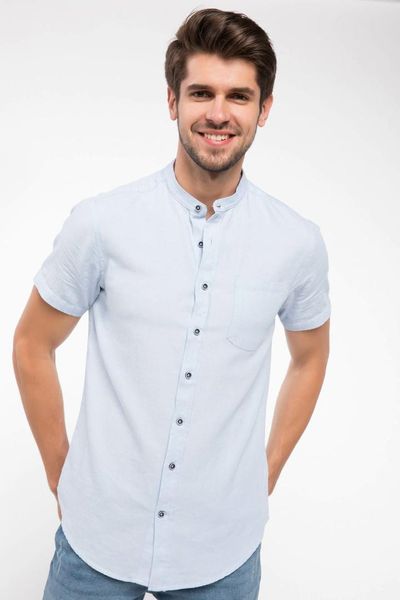 defacto men simple solid shirts short sleeve casual shirts men fashion stand collar shirt-j0700az18sm, White;black
defacto men simple solid shirts short sleeve casual shirts men fashion stand collar shirt-j0700az18sm, White;black