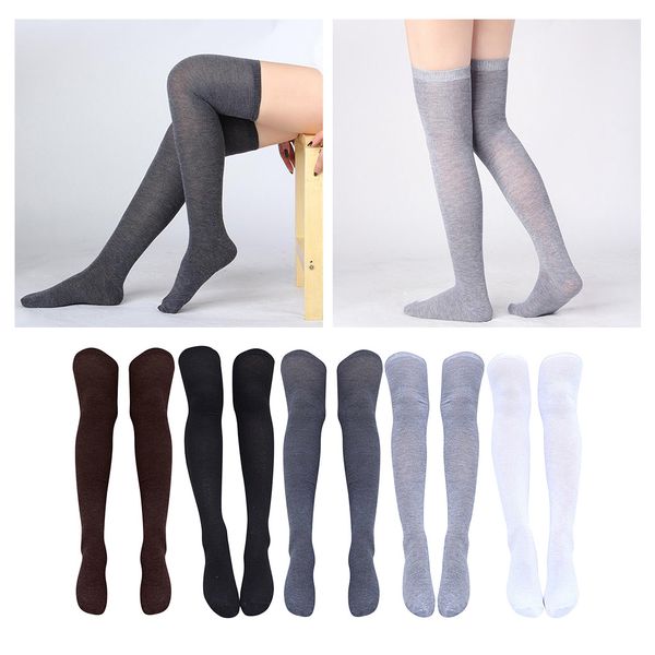 5 pairs women girls thigh high socks soft over knee stocking boots 71cm, Black;white
5 pairs women girls thigh high socks soft over knee stocking boots 71cm, Black;white