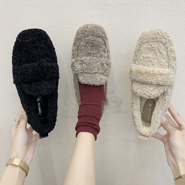 loafers fur shoes woman 2019 female footwear designer women shallow mouth casual sneaker round toe women's, Black
loafers fur shoes woman 2019 female footwear designer women shallow mouth casual sneaker round toe women's, Black