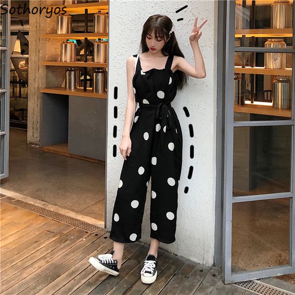 jumpsuits women dots harajuku sleeveless loose abdomen drawstring womens simple all-march korean style kawaii summer jumpsuit, Black;white
jumpsuits women dots harajuku sleeveless loose abdomen drawstring womens simple all-march korean style kawaii summer jumpsuit, Black;white