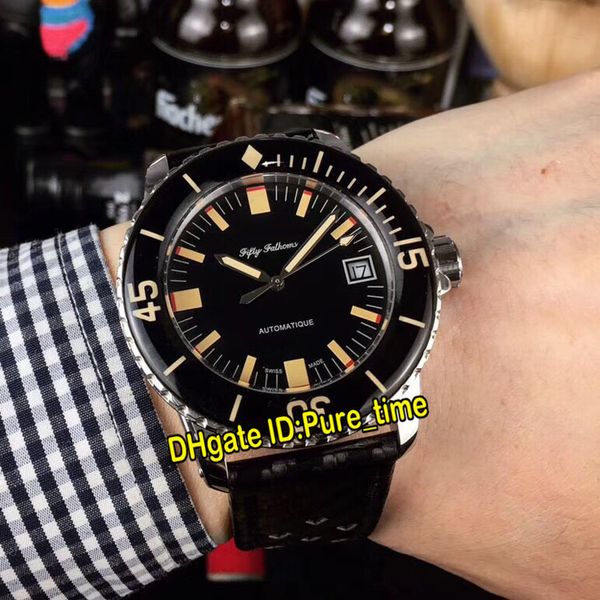 new steel case fifty fathoms barakuda 5008b-1130-b52a miyota 8215 automatic mens watch 50 fathoms black dial leather strap watches274z, Slivery;brown
new steel case fifty fathoms barakuda 5008b-1130-b52a miyota 8215 automatic mens watch 50 fathoms black dial leather strap watches274z, Slivery;brown
