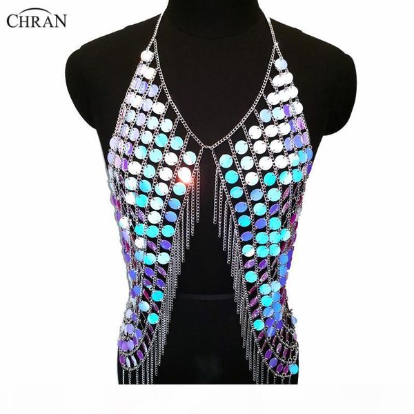 chran sexy sparkly vest лето 2018 русалка crop tops холтер ожерелья бикини wear блесток женская ibiza party ювелирные аксессуары, Silver
chran sexy sparkly vest лето 2018 русалка crop tops холтер ожерелья бикини wear блесток женская ibiza party ювелирные аксессуары, Silver