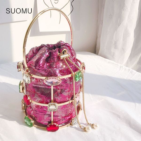acrylic diamond pearls bag beaded bucket totes handbag women evning party gold metal cage handbag 2020 spring summer brand bag
acrylic diamond pearls bag beaded bucket totes handbag women evning party gold metal cage handbag 2020 spring summer brand bag