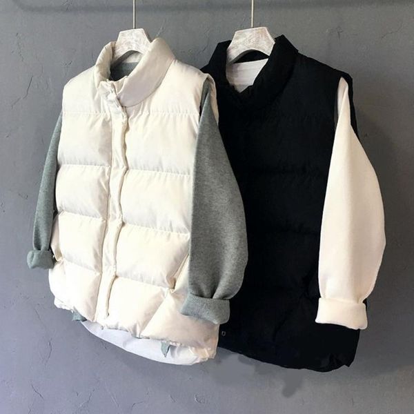 winter women short coat fashion sleeveless stand collar jacket vest cotton padded warm coat female clothes with pocket clearance, Black;white
winter women short coat fashion sleeveless stand collar jacket vest cotton padded warm coat female clothes with pocket clearance, Black;white