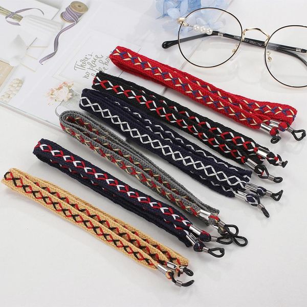 6 colors colorful cotton glasses neck strap string rope hanging eyeglass cord 66cm travel sports end glasses holder, Silver
6 colors colorful cotton glasses neck strap string rope hanging eyeglass cord 66cm travel sports end glasses holder, Silver