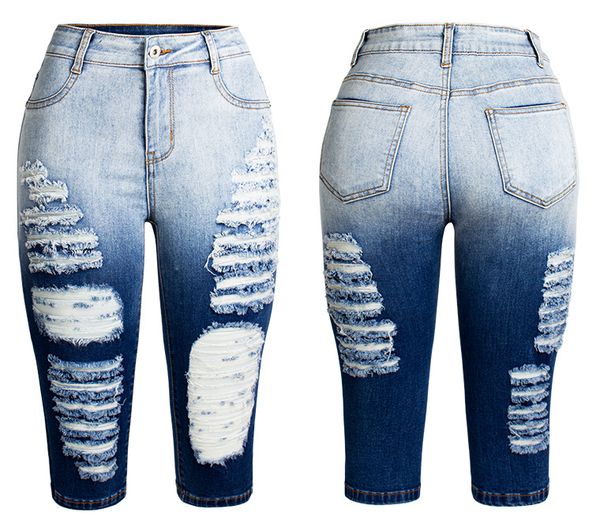 great size elastic jeans european and american women's designer new gradient short seven-pants slimming elastic hole jeans girl s-4xl s, White;black
great size elastic jeans european and american women's designer new gradient short seven-pants slimming elastic hole jeans girl s-4xl s, White;black