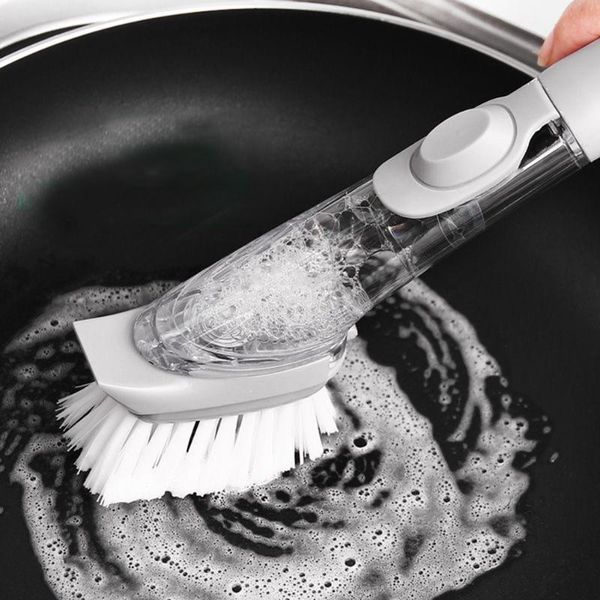 automatic liquid addition brush sponge dish bowls washing long handle refillable brush for household kitchen accessories
automatic liquid addition brush sponge dish bowls washing long handle refillable brush for household kitchen accessories