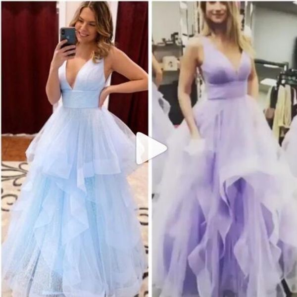 2020 new a line tulle v neck girl prom dresses long quinceanera special occasion cocktail party dresses evening gowns, Black
2020 new a line tulle v neck girl prom dresses long quinceanera special occasion cocktail party dresses evening gowns, Black