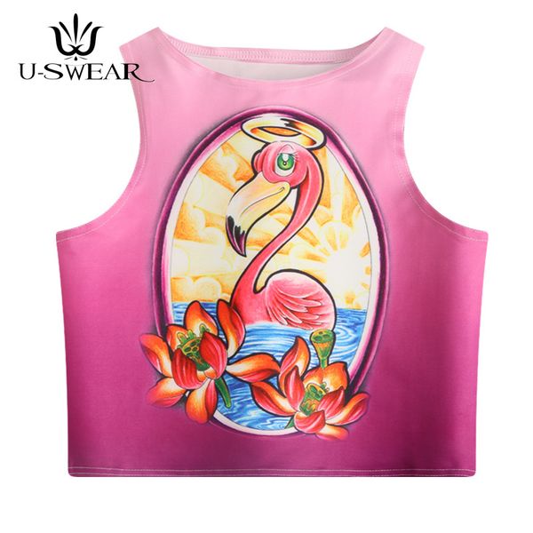 elastic short slim tank flamingo dancing clothes sleeveless vest for girl t-shirt camisoles harajuku summer tank109, White
elastic short slim tank flamingo dancing clothes sleeveless vest for girl t-shirt camisoles harajuku summer tank109, White