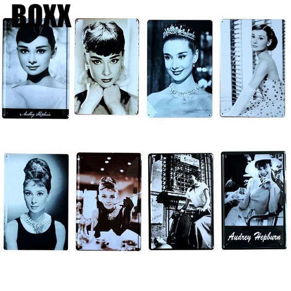 audrey hepburn movie star metal painting retro signs wall bar home l art decor cuadros wall sticker 30x20cm modern poster
audrey hepburn movie star metal painting retro signs wall bar home l art decor cuadros wall sticker 30x20cm modern poster