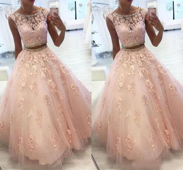two piece lace quinceanera prom dresses with beaded crystal tulle a line sweet 16 gowns corset formal dresses for 15 year prom, Black
two piece lace quinceanera prom dresses with beaded crystal tulle a line sweet 16 gowns corset formal dresses for 15 year prom, Black