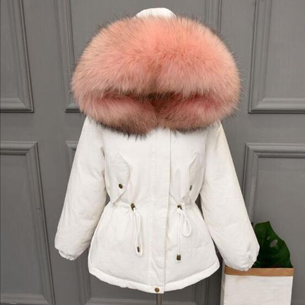 thicken warm winter coat women oversize 2019 large real natural fur white duck down parka hooded outerwear winter jacket women, Black
thicken warm winter coat women oversize 2019 large real natural fur white duck down parka hooded outerwear winter jacket women, Black