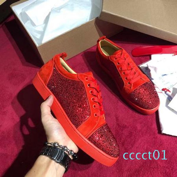 cute sneakers red bottom shoe low cut suede spike luxury shoes for men and women shoes party wedding crystal leather sneakers zone ct01, Black
cute sneakers red bottom shoe low cut suede spike luxury shoes for men and women shoes party wedding crystal leather sneakers zone ct01, Black