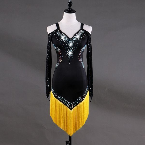 latin dance competition dress women latin fringe skirt samba performance costume modern dance clothes vestido de franja brilhoso, Black;red
latin dance competition dress women latin fringe skirt samba performance costume modern dance clothes vestido de franja brilhoso, Black;red