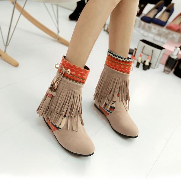 fashion winter boots women round toe boots 2019 new fame style women shoes tassel slip on winter shoes woman, Black
fashion winter boots women round toe boots 2019 new fame style women shoes tassel slip on winter shoes woman, Black