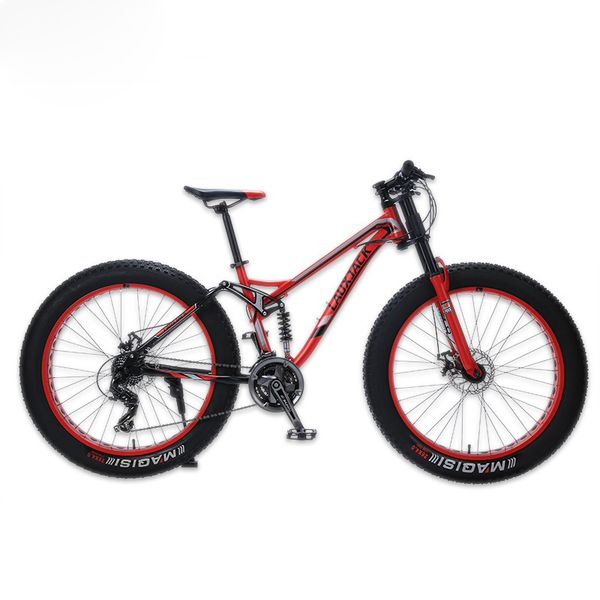 lauxjack mountain fat bike steel frame full suspention 24 speed disc brake 26"x4.0 wheel long fork fatbike
lauxjack mountain fat bike steel frame full suspention 24 speed disc brake 26"x4.0 wheel long fork fatbike