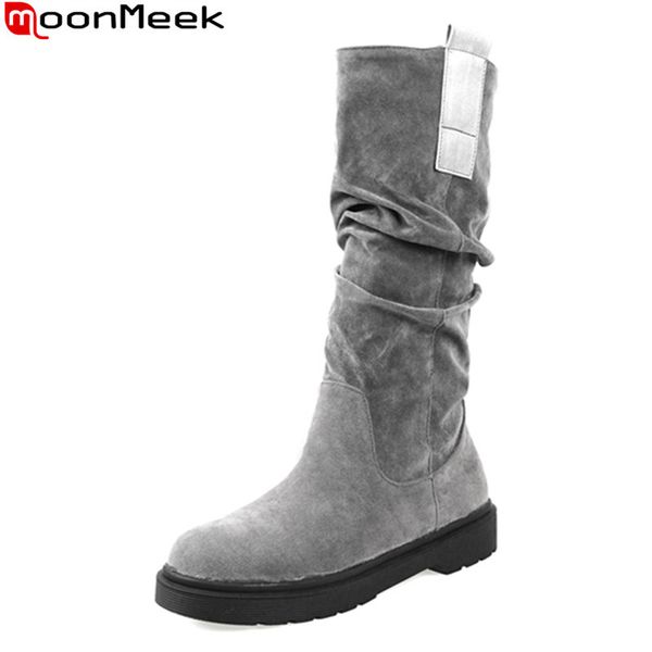 moonmeek 2020 large size 34-43 winter mid calf boots low heel round toe black gray shoes woman comfortable flock women boots
moonmeek 2020 large size 34-43 winter mid calf boots low heel round toe black gray shoes woman comfortable flock women boots